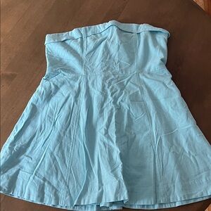 Abercrombie Light Blue Strapless Dress